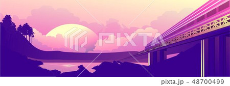 train journey dawn 48700499