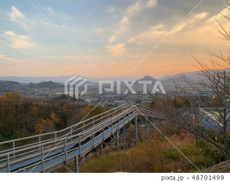 お遍路 夕焼け お遍路 夕焼け 48701499