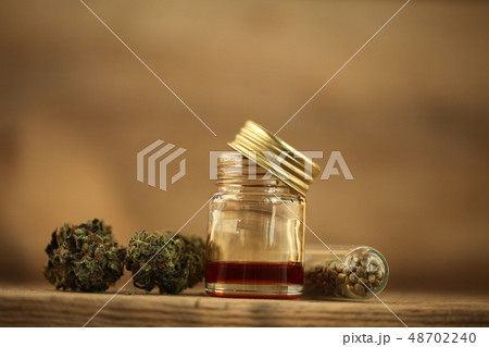 close up recreation marijuana medical cannabis oil 48702240
