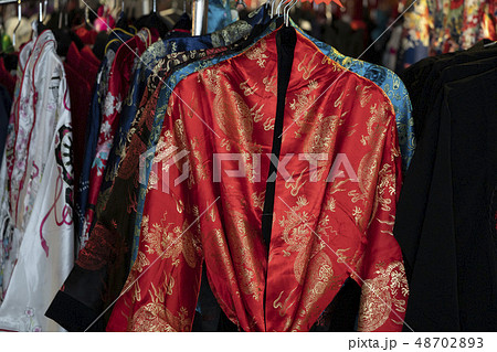 many japanese kimono dress at the market 48702893