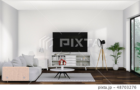 interior living room with sofa 48703276