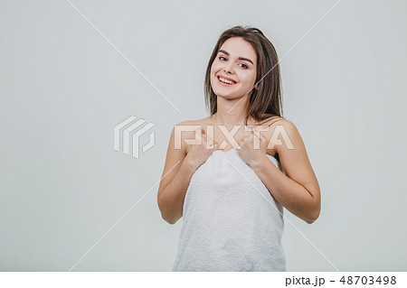 Beauty girl Beautiful Young Woman with Fresh Clean Skin, Beautiful Face. Pure Natural Beauty Beauty girl Beautiful Young Woman with Fresh Clean Skin, Beautiful Face. Pure Natural Beauty 48703498