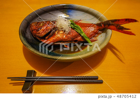 金目鯛 煮付け 和食 伊豆 『地金目』 金目鯛 煮付け 和食 伊豆 『地金目』 48705412