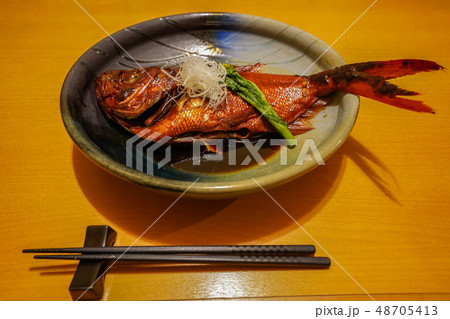 金目鯛 煮付け 和食 伊豆 『地金目』 金目鯛 煮付け 和食 伊豆 『地金目』 48705413