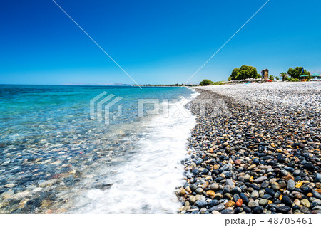 Ocean beach on the Crete Ocean beach on the Crete 48705461