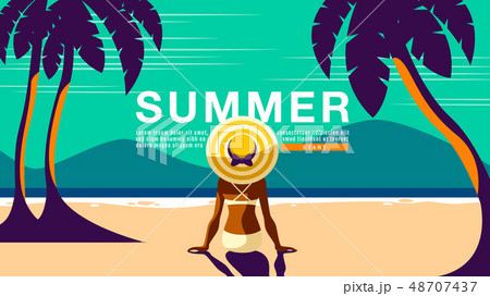 Summer Holiday, Poster Design .Banner 48707437
