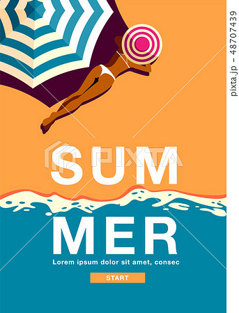Summer Holiday, Poster , Banner, sunshine 48707439