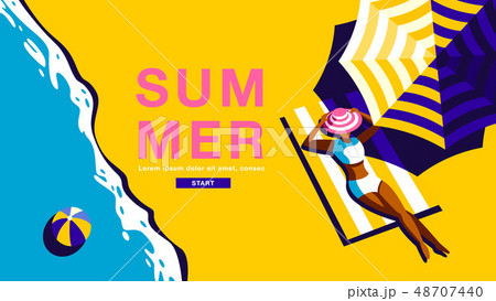 Summer Holiday, Poster , Banner, sunshine 48707440