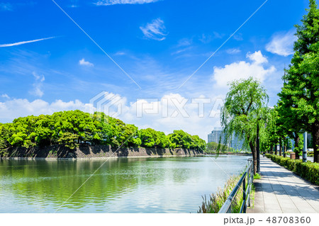 皇居外苑　日比谷濠の風景（日比谷交差点より 48708360