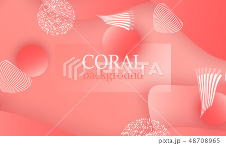 Coral color abstract background. Vector. Coral color abstract background. Vector. 48708965