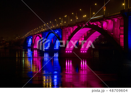 Russia, Krasnoyarsk. Night 48709604