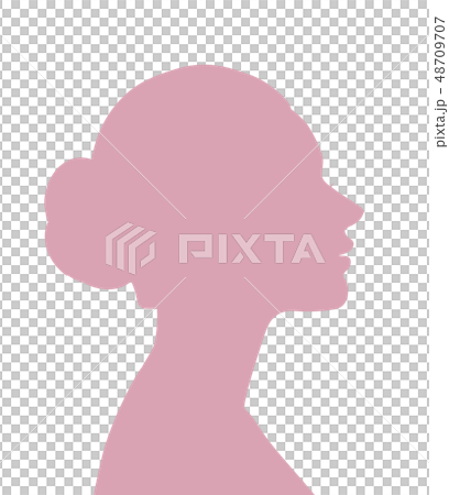 女性の横顔 女性の横顔 48709707