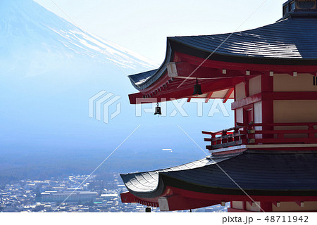 【富士山】  1月 昼景 静岡 新倉山浅間公園 街並み 景色  【富士山】  1月 昼景 静岡 新倉山浅間公園 街並み 景色  48711942