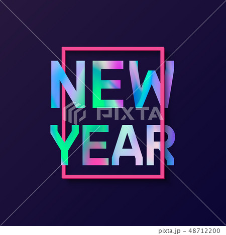 New Year greeting card. Vector illustration New Year greeting card. Vector illustration 48712200