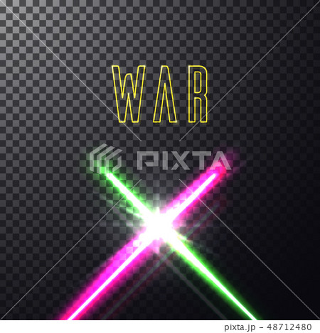 Crossed light swords Crossed light swords 48712480
