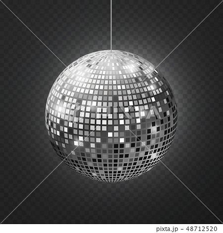Mirror disco ball. Soffit reflection ball mirrored disco party silver glitter equipment retro rays Mirror disco ball. Soffit reflection ball mirrored disco party silver glitter equipment retro rays 48712520