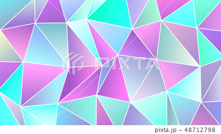 Pastel Cold Colors Low Poly Banner Design 48712798