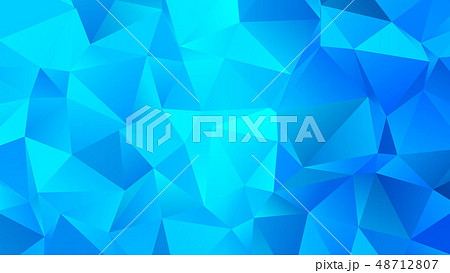 Trendy Low Poly Cerulean BG. Clear and Crystal Trendy Low Poly Cerulean BG. Clear and Crystal 48712807