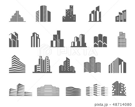 Logo template real estate. Clean, modern and elegant style design 48714080
