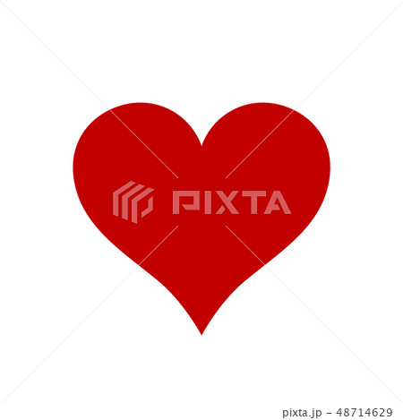 Red Heart icon minimalism illustration vector symbol playing cards Red Heart icon minimalism illustration vector symbol playing cards 48714629