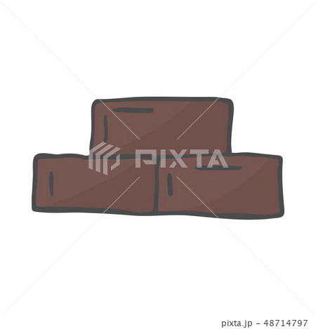 Doodle color Building Blocks. Vector Illustration Isolated 48714797