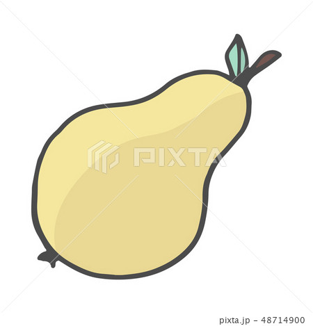 Doodle Style Pear Illustration. Hand drawn color Vector Illustration Doodle Style Pear Illustration. Hand drawn color Vector Illustration 48714900