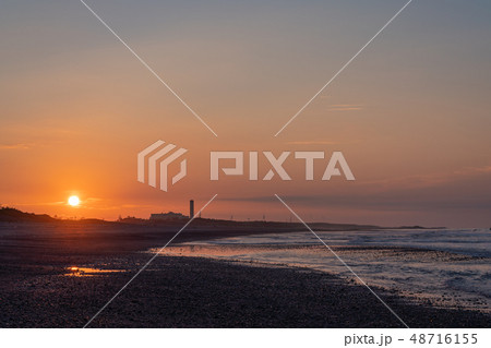 （静岡県）中田島砂丘　日の出 48716155