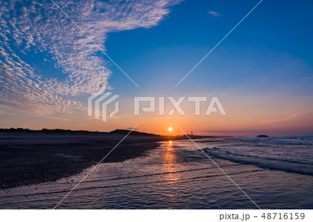 （静岡県）中田島砂丘　日の出 48716159