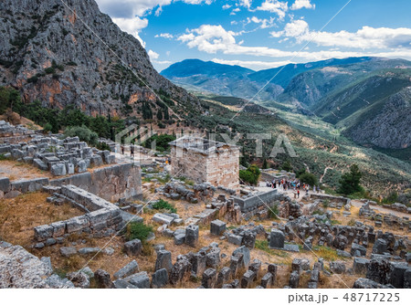 Temple of Apollo in Delphi, Central Greece 48717225