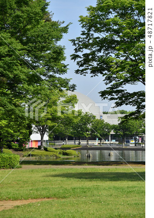 茨城県つくば市吾妻 つくば中央公園の写真素材