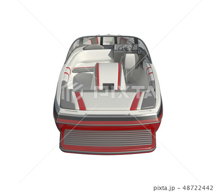 Powerboat Isolated on white background 3d illustration 48722442
