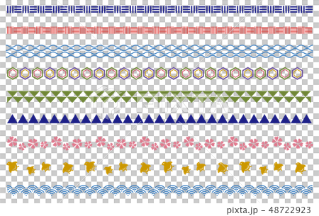 日式裝飾線 插圖素材 圖庫