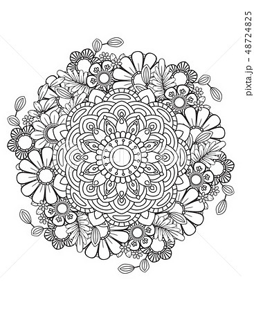 Floral Mandala Pattern Floral Mandala Pattern 48724825