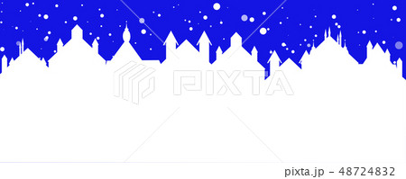 christmas banner of a street town with falling christmas banner of a street town with falling 48724832