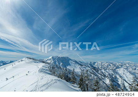 雪山 神楽ヶ峰付近 雪山 神楽ヶ峰付近 48724914