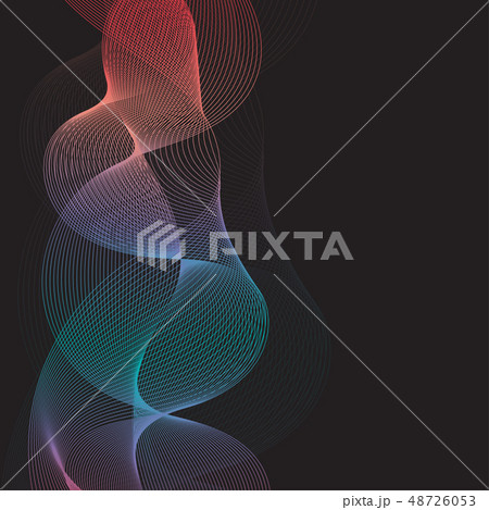 line soundwave abstract background 48726053