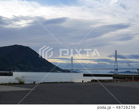 しまなみ海道 早朝の多々羅大橋 しまなみ海道 早朝の多々羅大橋 48726256