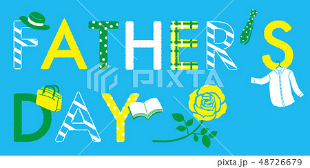 ファザーズデイ　父の日イメージ　イラスト 48726679