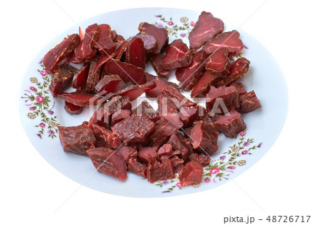 Dried meat, basturma, beef jerky, smoked meat 48726717