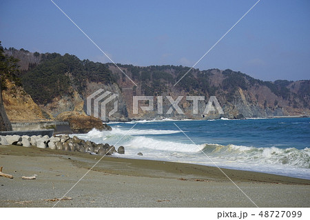三陸の海真崎海岸 48727099