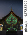 Stars are above the Thai temples, Phu Phrao Temple 48728209