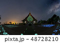 The Milky Way is above the Thai temples 48728210