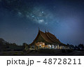 The Milky Way is above the Thai temples 48728211