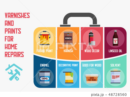 Vanishes and Paints for Home Repairs Vector Banner Vanishes and Paints for Home Repairs Vector Banner 48728560