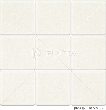 White tile wall background and texture 48728927
