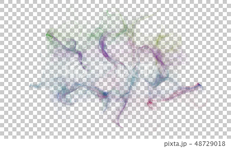 Abstract shape of colorful particles. Isolated on 48729018