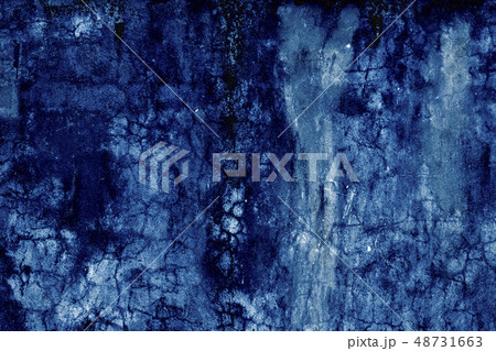 Abstract grunge dark navy background, textured wall 48731663