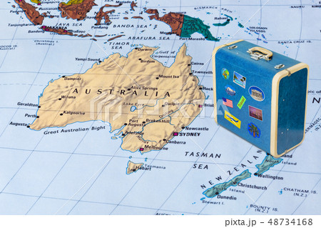 Australia map and travel case with stickers (my 48734168