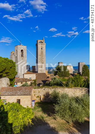 San Gimignano medieval town in Tuscany Italy 48734171