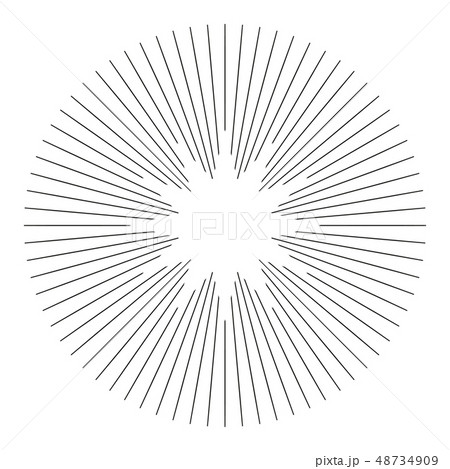 Trendy cool design element monochrome starburst 48734909